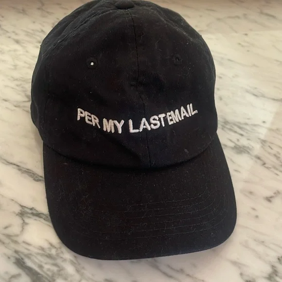 Intentionally Blank Per My Last Email Dad Cap - Black - Picture 1 of 2